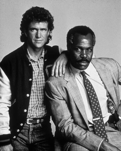 Mel Gibson & Danny Glover in Lethal Weapon Poster and Photo