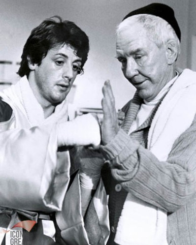 Sylvester Stallone & Burgess Meredith in Rocky Poster and Photo