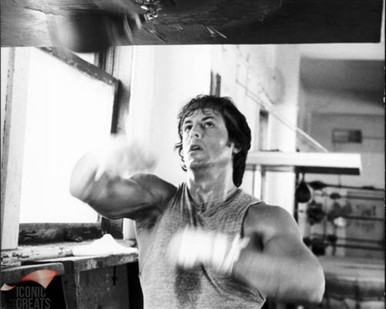 Sylvester Stallone in Rocky Poster and Photo
