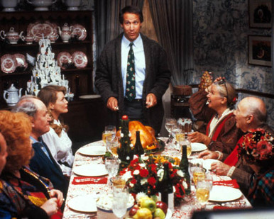 Chevy Chase & Beverly D'Angelo in National Lampoon's Christmas Vacation Poster and Photo