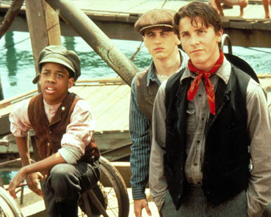 Christian Bale in Newsies Poster and Photo