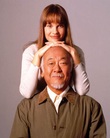 Hilary Swank & Noriyuki 'Pat' Morita in The Next Karate Kid Poster and Photo