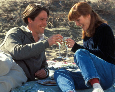 Hugh Grant & Julianne Moore in Nine Months Poster and Photo