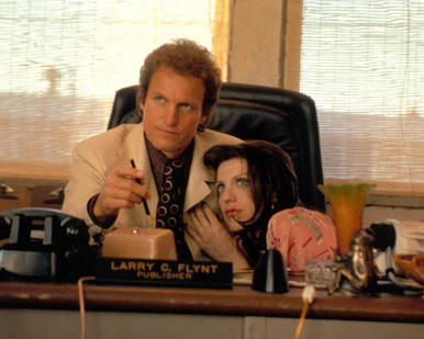 Woody Harrelson & Courtney Love in The People vs. Larry Flynt Poster and Photo