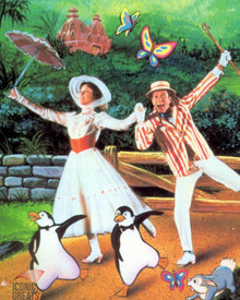 Julie Andrews & Dick Van Dyke in Mary Poppins Poster and Photo