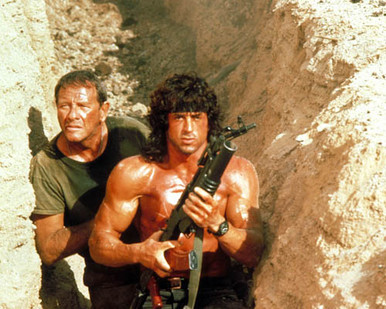 Sylvester Stallone & Richard Crenna in Rambo III Poster and Photo