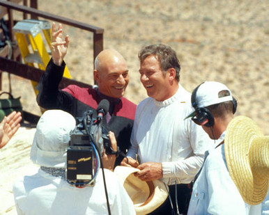 Patrick Stewart & William Shatner in Star Trek : Generations Poster and Photo