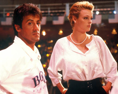 Sylvester Stallone & Brigitte Nielsen in Rocky IV Poster and Photo