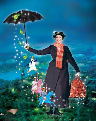 Julie Andrews in Mary Poppins Poster and Photo