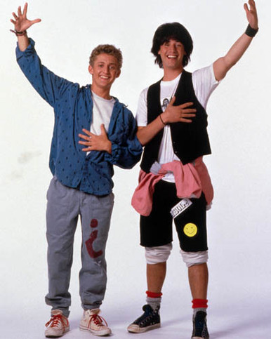 Keanu Reeves & Alex Winter in Bill &Ted's Bogus Journey Poster and Photo