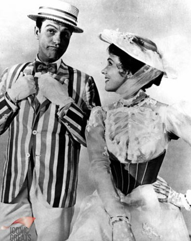 Dick Van Dyke & Julie Andrews in Mary Poppins Poster and Photo