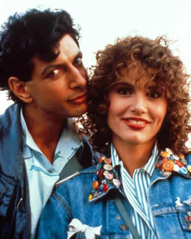 Jeff Goldblum & Geena Davis in Earth Girls Are Easy Poster and Photo