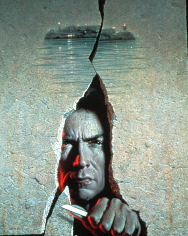 Artwork & Clint Eastwood in Escape from Alcatraz Poster and Photo