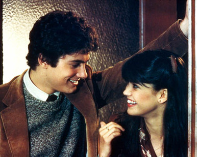 Phoebe Cates & Zach Galligan in Gremlins Poster and Photo