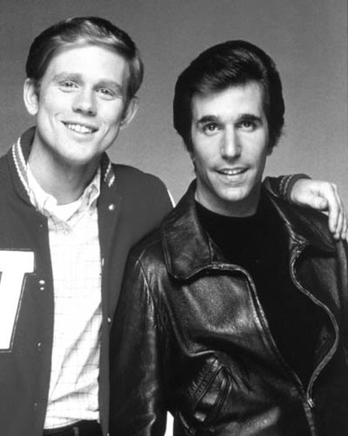 Henry Winkler & Ron Howard in Happy Days Poster and Photo