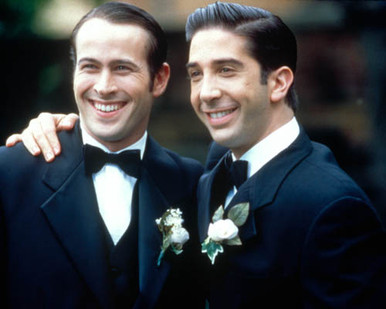 Jason Lee & David Schwimmer in Kissing a Fool Poster and Photo