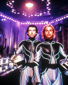 Jeff Fahey & Pierce Brosnan in The Lawnmower Man Poster and Photo