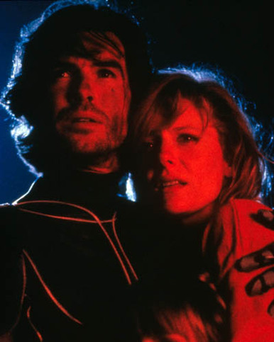 Jenny Wright & Pierce Brosnan in The Lawnmower Man Poster and Photo