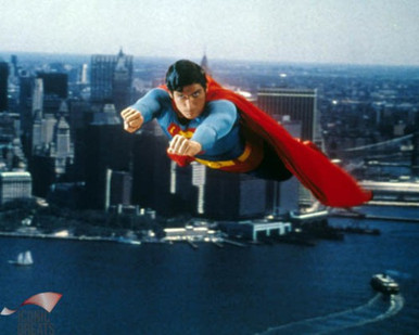 Christopher Reeve in Superman Poster and Photo
