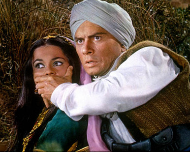 Yul Brynner & Imogen Hassall in The Long Duel Poster and Photo