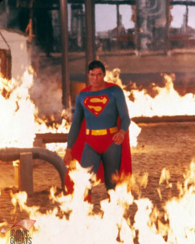 Christopher Reeve in Superman 3 Poster and Photo