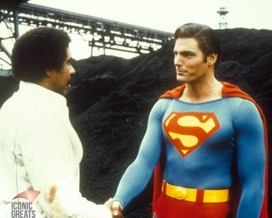 Christopher Reeve & Richard Pryor in Superman 3 Poster and Photo