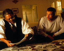 Brad Pitt & Morgan Freeman in Seven Poster and Photo