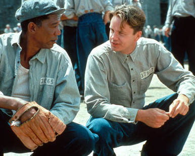 Morgan Freeman & Tim Robbins in The Shawshank Redemption Poster and Photo