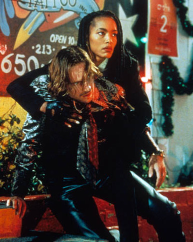 Ralph Fiennes & Angela Bassett in Strange Days Poster and Photo