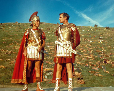 Kirk Douglas & Laurence Olivier in Spartacus Poster and Photo
