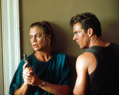 Kathleen Turner & Dennis Quaid in Undercover Blues Poster and Photo