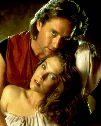 Michael Douglas & Kathleen Turner in Romancing the Stone Poster and Photo