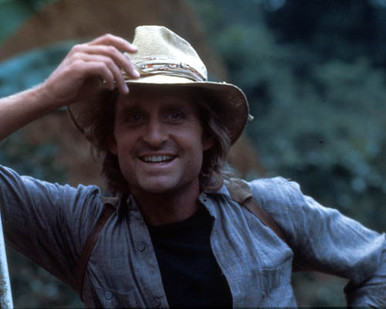 Michael Douglas in Romancing the Stone Poster and Photo