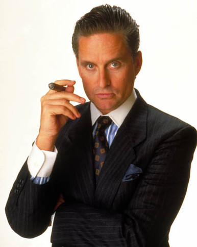 Michael Douglas in Wall Street Poster and Photo