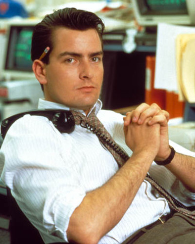 Charlie Sheen in Wall Street Poster and Photo