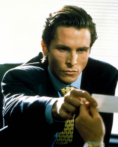 Christian Bale in American Psycho Poster and Photo