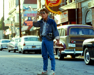 Michael J. Fox in Back to the Future Poster and Photo