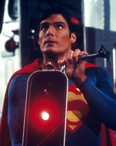 Christopher Reeve in Superman 2 Poster and Photo