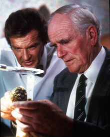 Desmond Llewelyn & Roger Moore in Octopussy Poster and Photo