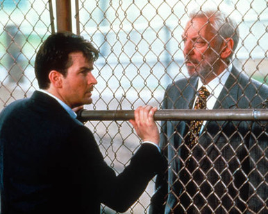 Charlie Sheen & Donald Sutherland in Shadow Conspiracy Poster and Photo