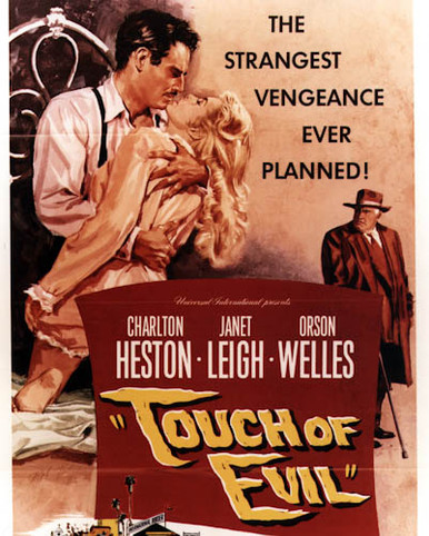 Poster & Charlton Heston in Touch of Evil a.k.a. La Soif du Mal Poster and Photo