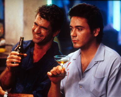 Mel Gibson & Robert Downey Jr. in Air America Poster and Photo