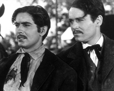 Tyrone Power & Henry Fonda in Jesse James a.k.a. Le Brigand Bien Aime Poster and Photo