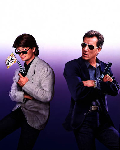 Michael J. Fox & James Woods in The Hard Way Poster and Photo
