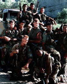 Cast in Tour of Duty Poster and Photo