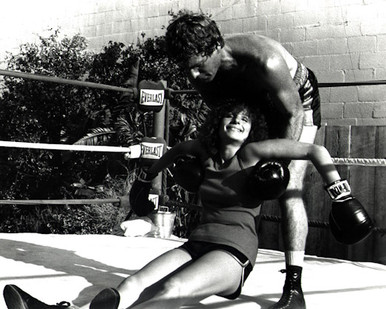 Barbra Streisand & Ryan O'Neal in The Main Event Poster and Photo