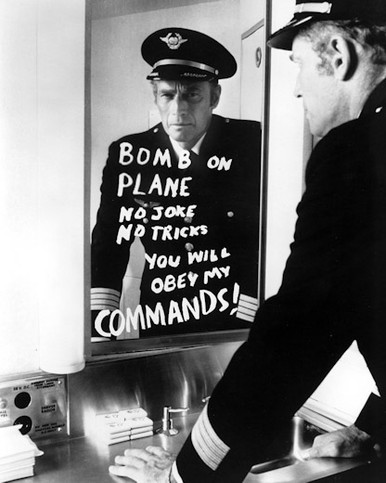 Charlton Heston in Skyjacked Poster and Photo