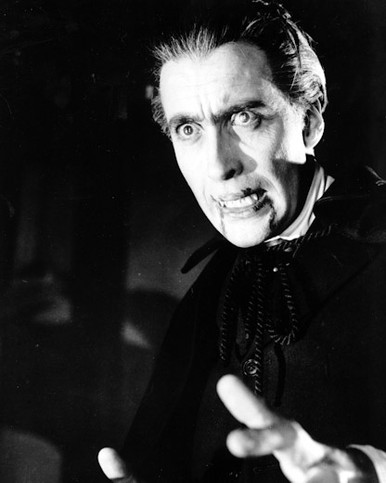 Christopher Lee in Dracula: Prince of Darkness Poster and Photo