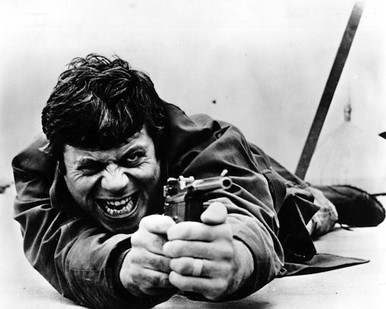 Oliver Reed in Sitting Target Poster and Photo