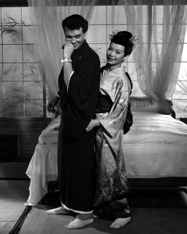 Dirk Bogarde & Yoko Tani in The Wind Cannot Read Poster and Photo